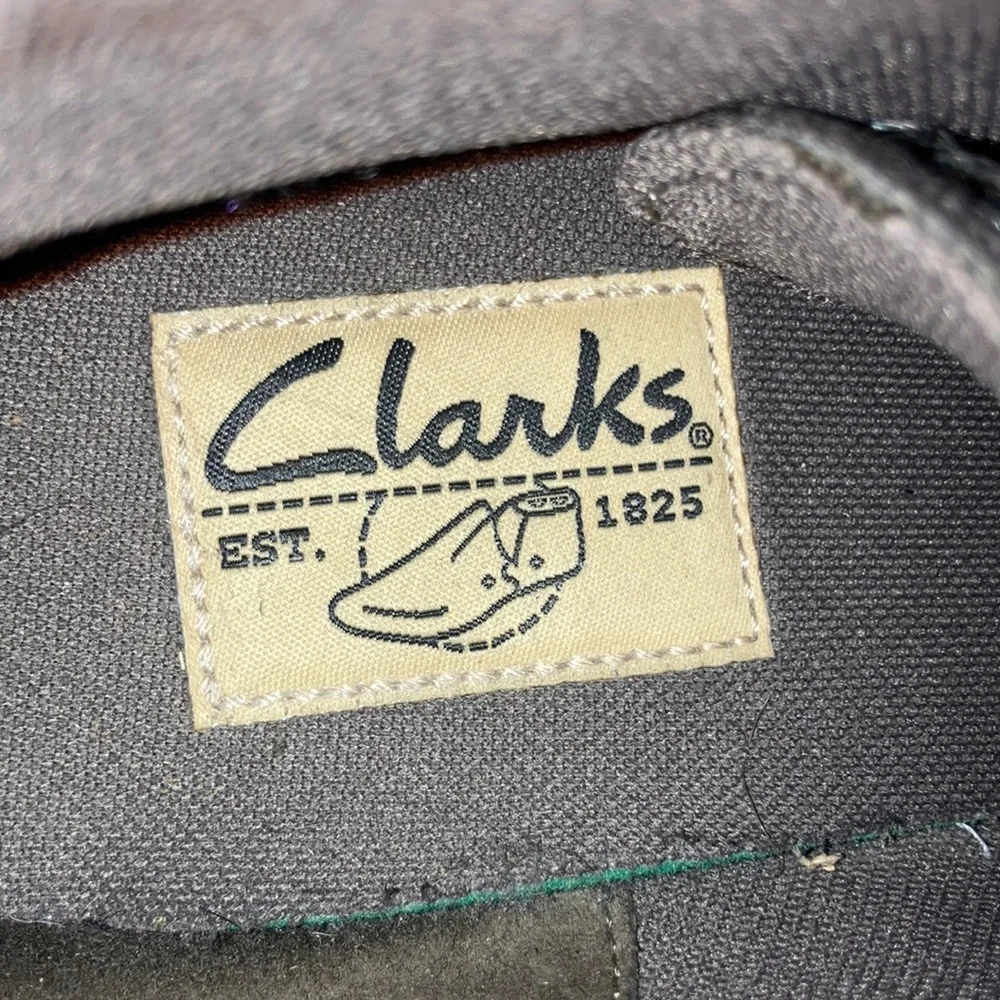 Clarks Black‎ Leather Oxfords